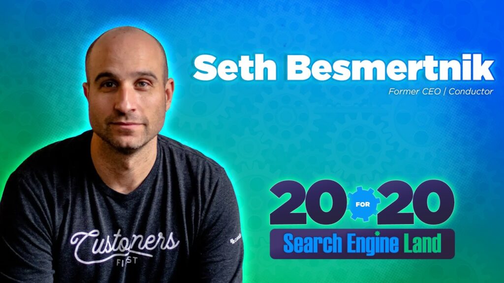 Seth Besmertnik speaking during a Search Engine Land interview.
